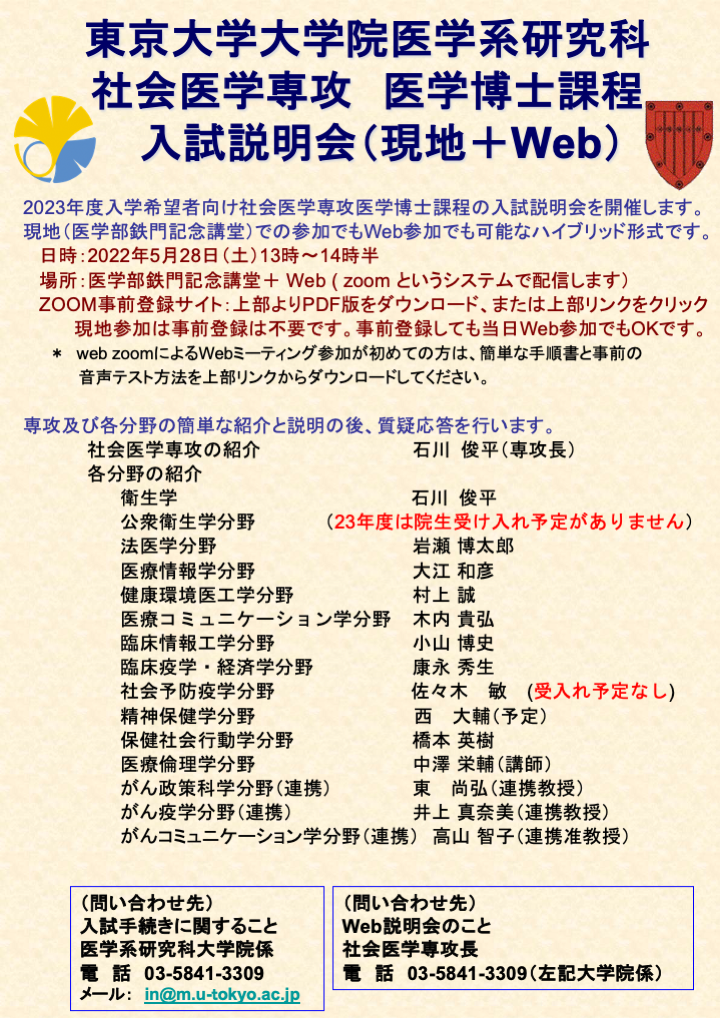 東大 大学院 医学博士 過去問